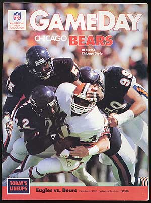 Item #82600 [Magazine]: Gameday: Philadelphia Eagles vs. Chicago Bears – Vol. XVIII, No. 4,...
