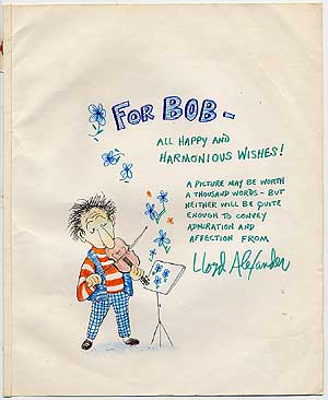 Item #83770 [Sentiment or Tribute]: For Bob - All Happy and Harmonious Wishes! Lloyd ALEXANDER
