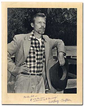 Item #85160 Photograph of Will Henry by Arthur W. Knight. Arthur W. KNIGHT, Clay Fisher aka Will...