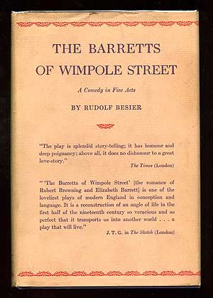Item #85647 The Barretts of Wimpole Street. Rudolf BESIER