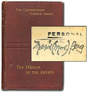 Item #85783 The Origin of the Aryans: An Account of the Prehistoric Ethnology and Civilisation of Europe. Moe BERG, Isaac TAYLOR.