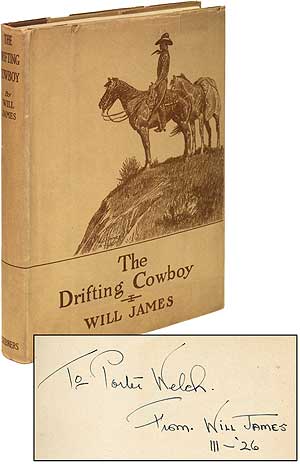 Item #85786 The Drifting Cowboy. Will JAMES.