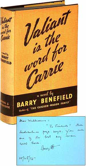 Item #88277 Valiant Is the Word for Carrie. Barry BENEFIELD.