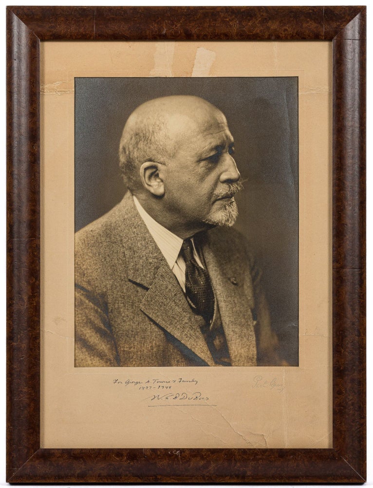 Item #89783 Inscribed Portrait Photograph of W.E.B. Du Bois. W. E. B. DU BOIS, DuBois.