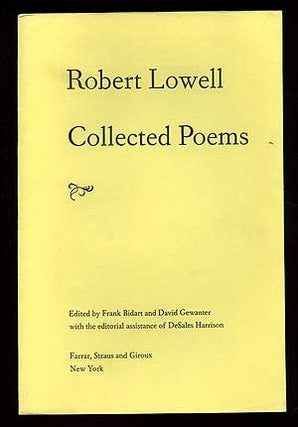 Item #90147 Collected Poems. Robert LOWELL