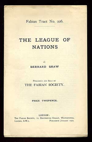 Item #91357 The League of Nations. Bernard SHAW.