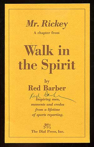 Item #91621 (Advance Excerpt): Mr. Rickey: A Chapter from Walk in the Spirit. Red BARBER.