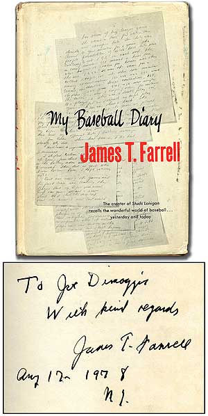 Item #91728 My Baseball Diary. James T. FARRELL.