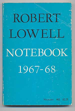Item #91858 Notebook 1967-68. Robert LOWELL.