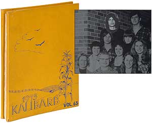 Item #91875 [High School Yearbook]: 1975 Kalibarb: The Kalibre [bound with several issues of] The...