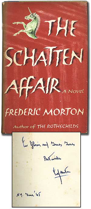 Item #92353 The Schatten Affair. Frederic MORTON.