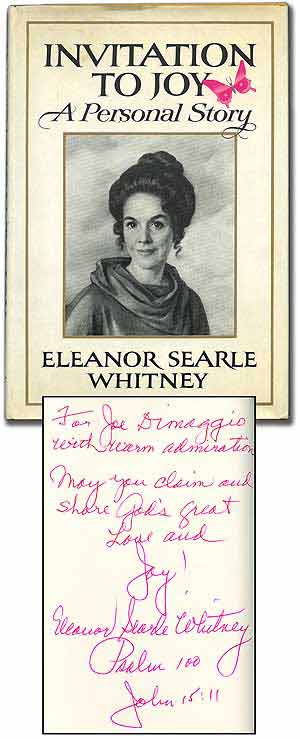 Item #93678 Invitation to Joy: A Personal Story. Eleanor Searle WHITNEY.