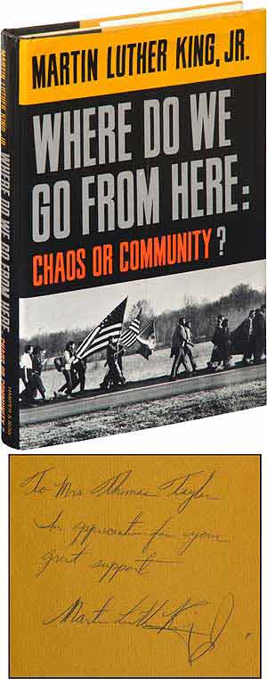 Item #94348 Where Do We Go From Here: Chaos or Community? Martin Luther KING, Jr.