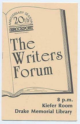 Item #94796 The Brockport Writers Forum of The Department of English is proud to present Special...