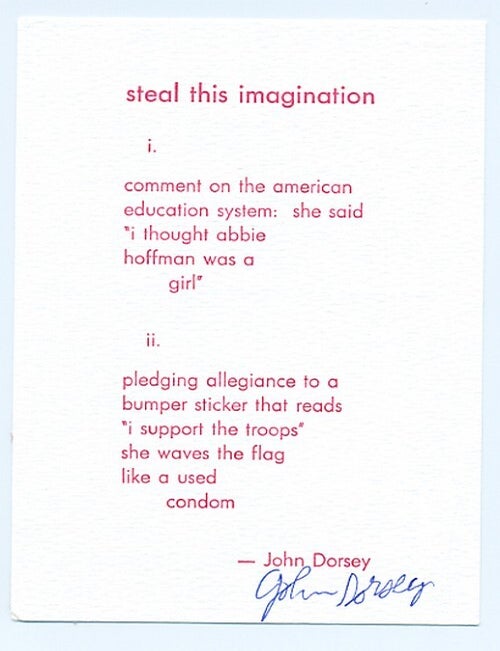 Item #94839 steal this imagination. John DORSEY.