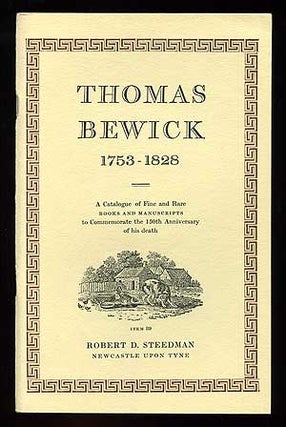 Item #95414 Thomas Bewick 1753 - 1828 A Fine Collection of Books Illustrated by Thomas and John...