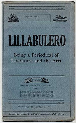 Item #97507 Lillabulero – Volume 1, Number 2. William FAULKNER, Edmund Skellings, Lucious...