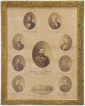 Item #97532 [Photographs]: The Secretary of the Interior and Chiefs of Bureaus. Mathew B. BRADY