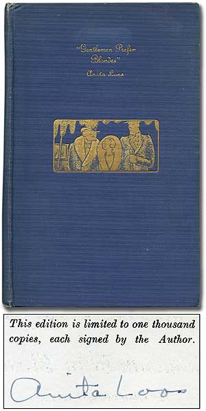 Item #97555 "Gentlemen Prefer Blondes": The Illuminating Diary of a Professional Lady. Anita LOOS.
