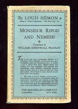 Item #98256 Monsieur Ripois and Nemesis. Louis HEMON.