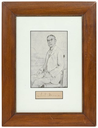 Framed portrait with Signature