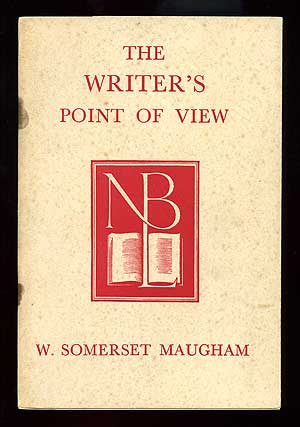 Item #98721 The Writer's Point of View. W. Somerset MAUGHAM.
