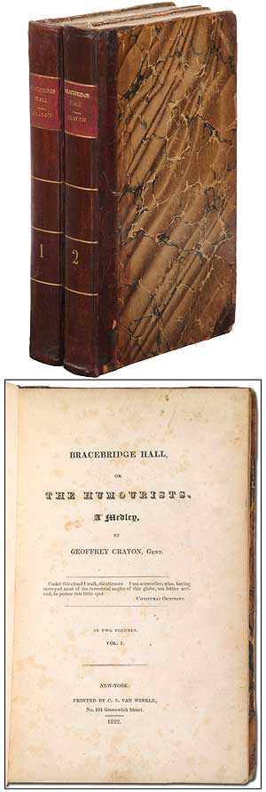 Item #98905 Bracebridge Hall, or, The Humorists. Washington IRVING, Geoffrey Crayon.