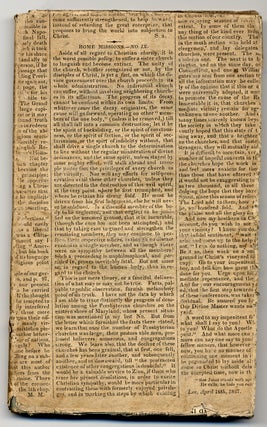 A New View of Society: or, Essays on the Formation of the Human Character, Preparatory to the Development of a Plan for Gradually Ameliorating the Condition of Mankind to which are Prefixed Rules and Regulations of a Community [bound with] An Address to the Inhabitants of New Lanark, The First of January, 1816, at the Opening of the Institution established for the Formation of Character