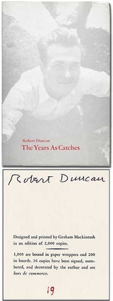 Item #99878 The Years As Catches. Robert DUNCAN